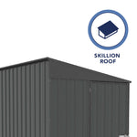 Absco Durango  5' x 10' Metal Bike Shed - Monument 