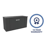 Absco Utility 7.5' x 2.5' Garbage Can Metal Storage Shed - Monument 