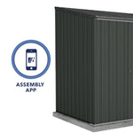 Absco EZI Slider 7' x 5' Metal Storage Shed - Monument 
