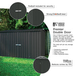 Absco Premier 10' x 5' Metal Storage Shed - Monument 