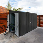 Absco Durango 10' x 5' Metal Bike Shed - Monument 