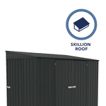 Absco Durango 10' x 5' Metal Bike Shed - Monument 
