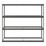 MonsterRAX 24" x 92" x 84" Heavy-Duty Garage Rack Shelving (Hammertone)-MR-249284RVT-H4L-Garage Giant 