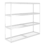 MonsterRAX 24" x 92" x 84" Heavy-Duty Garage Rack Shelving (White)-MR-249284RVT-W4L-Garage Giant 