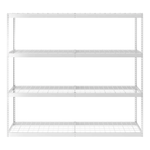 MonsterRAX 24" x 92" x 84" Heavy-Duty Garage Rack Shelving (White)-MR-249284RVT-W4L-Garage Giant 