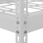 MonsterRAX 24" x 92" x 84" Heavy-Duty Garage Rack Shelving (White)-MR-249284RVT-W4L-Garage Giant 