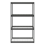 MonsterRAX 24" x 48" x 84" Heavy-Duty Garage Rack Shelving (Hammertone)-MR-2x4x7-H4L-Garage Giant 