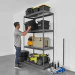 MonsterRAX 24" x 48" x 84" Heavy-Duty Garage Rack Shelving (Hammertone)-MR-2x4x7-H4L-Garage Giant 