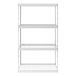 MonsterRAX 24" x 48" x 84" Heavy-Duty Garage Rack Shelving (White)-MR-2x4x7-W4L-Garage Giant 