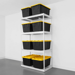 MonsterRAX 24" x 48" x 84" Heavy-Duty Garage Rack Shelving (White)-MR-2x4x7-W4L-Garage Giant 