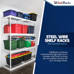 MonsterRAX 24" x 48" x 84" Heavy-Duty Garage Rack Shelving (White)-MR-2x4x7-W4L-Garage Giant 