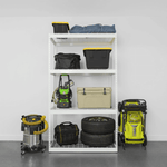 MonsterRAX 24" x 48" x 84" Heavy-Duty Garage Rack Shelving (White)-MR-2x4x7-W4L-Garage Giant 