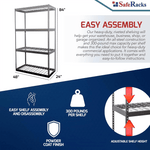 MonsterRAX 24" x 48" x 84" Heavy-Duty Garage Rack Shelving (White)-MR-2x4x7-W4L-Garage Giant 