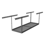 MonsterRAX 2' x 6' Overhead Storage Rack with 12-24-Inch Drop (Hammertone)-MR-2x6-H-Pack-12-Garage Giant 