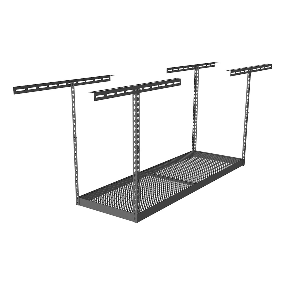 MonsterRAX 2' x 6' Overhead Storage Rack with 24-45-Inch Drop (Hammertone)-MR-2x6-H-Pack-24-Garage Giant