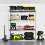 MonsterRAX 24" x 72" x 84" Heavy-Duty Garage Rack Shelving (Hammertone)-MR-2x6x7BLT-H4L-Garage Giant 