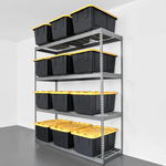 MonsterRAX 24" x 72" x 84" Heavy-Duty Garage Rack Shelving (Hammertone)-MR-2x6x7BLT-H4L-Garage Giant 
