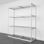 MonsterRAX 24" x 72" x 84" Heavy-Duty Garage Rack Shelving (White)-MR-2x6x7BLT-W4L-Garage Giant 