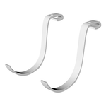 MonsterRAX Rail Hooks (White)-MR-RHookSet2-W-Garage Giant 