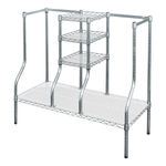MonsterRAX Golf Bag Organizer Rack (Zinc)-MR-STDGOLF-Garage Giant 