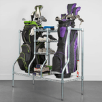 MonsterRAX Golf Bag Organizer Rack (Zinc)-MR-STDGOLF-Garage Giant 