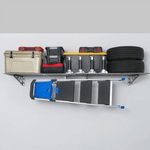 MonsterRAX 24" x 48" Wall Mounted Garage Shelves with Hooks (Hammertone)-MR-WS1-24x48-H-Garage Giant 