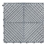 MonsterRAX Interlocking Grey Garage Floor Tiles (48 Pack)-MR-GF-RIB-48G-Garage Giant 