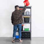 MonsterRAX 18" x 36" x 72" Modular Garage Shelving (Hammertone)-MR-GS-361872-5BH-Garage Giant 