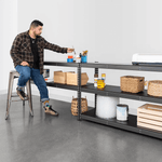 MonsterRAX 18" x 60" x 72" Modular Garage Shelving (Hammertone)-MR-GS-601872-5BH-Garage Giant 