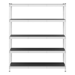 MonsterRAX 18" x 60" x 72" Modular Garage Shelving (White)-MR-GS-601872-5BW-Garage Giant 