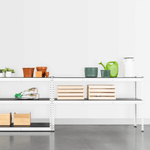 MonsterRAX 18" x 60" x 72" Modular Garage Shelving (White)-MR-GS-601872-5BW-Garage Giant 