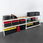 MonsterRAX 18" x 60" x 72" Garage Shelving (White)-MRLDGS-601872-5TW-Garage Giant 