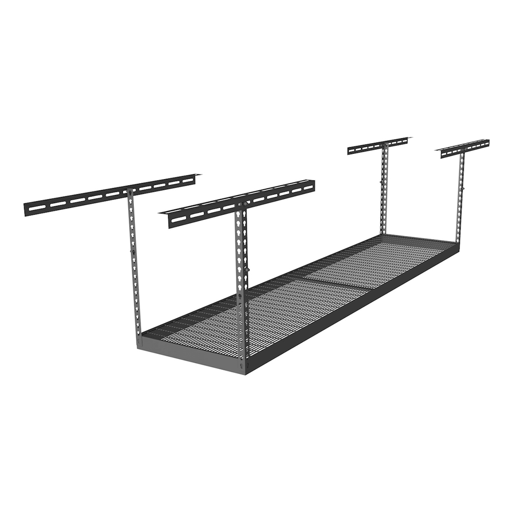 MonsterRAX 2' x 8' Overhead Storage Rack with 12-24-Inch Drop (Hammertone)-MR-SB-28PK-H-Pack-12-Garage Giant