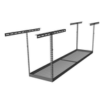 MonsterRAX 2' x 8' Overhead Storage Rack with 24-45-Inch Drop (Hammertone)-MR-SB-28PK-H-Pack-24-Garage Giant 