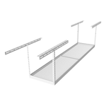 MonsterRAX 2' x 8' Overhead Storage Rack with 12-24-Inch Drop (White)-MR-SB-28PK-W-Pack-12-Garage Giant 