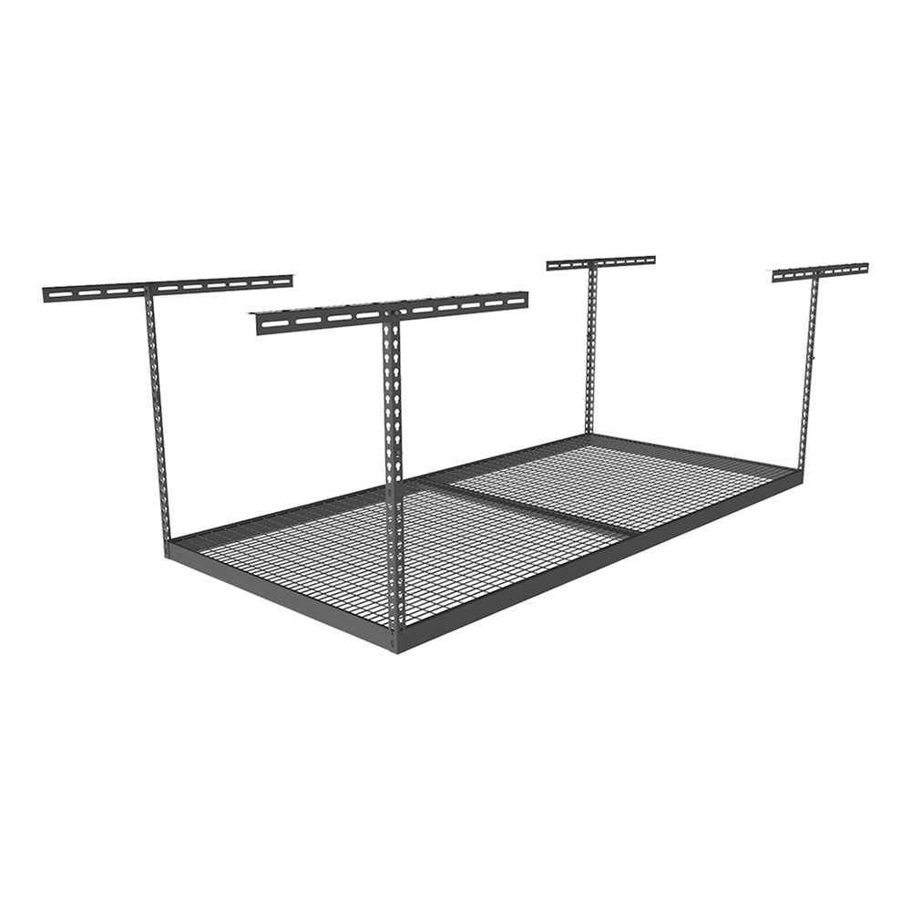 MonsterRAX 4' x 8' Overhead Storage Rack with 24-45-Inch Drop (Hammertone)-MR-SB-48PK-H-Pack-24-Garage Giant