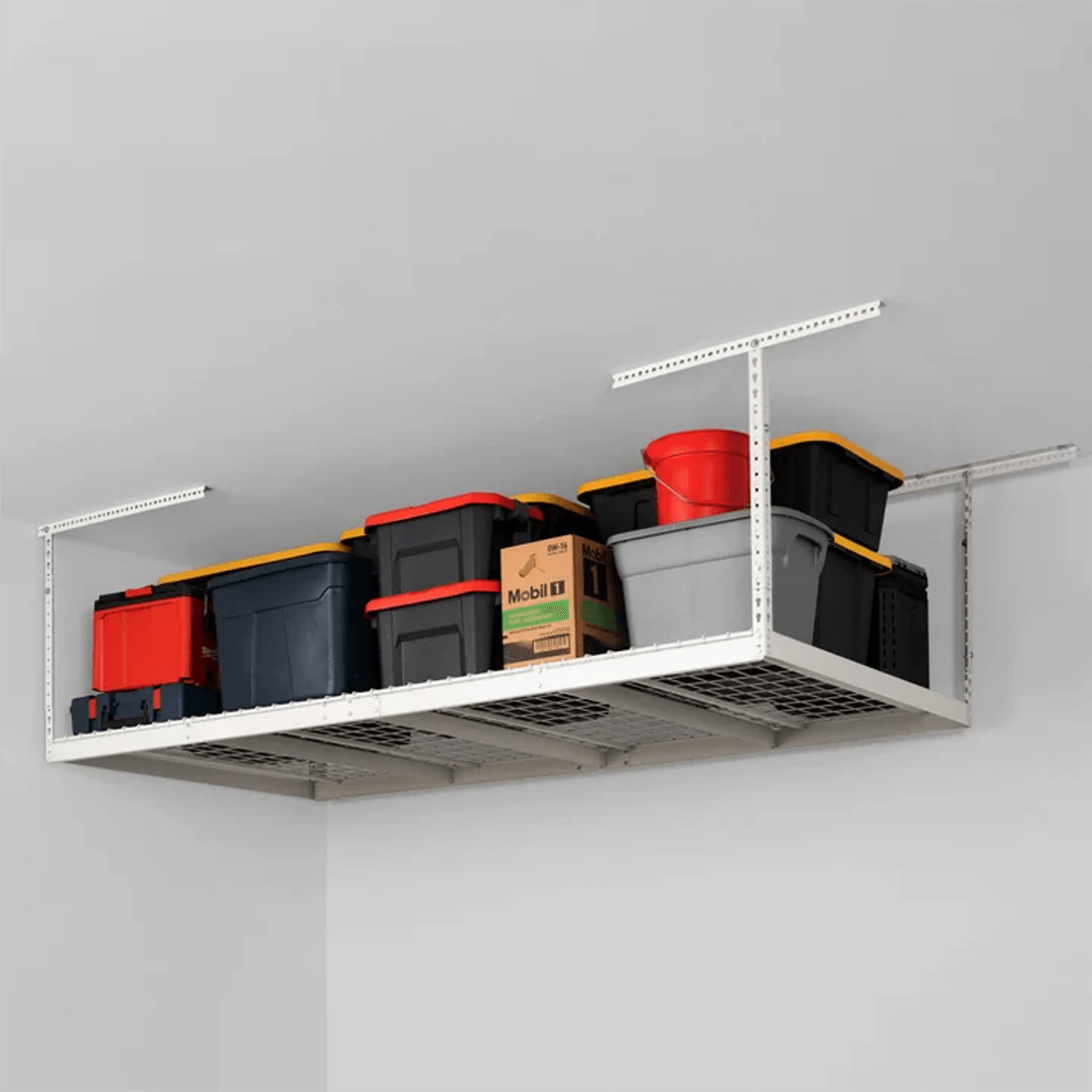 MonsterRAX 4' x 8' Overhead Storage Rack with 24-45-Inch Drop and 5 ...