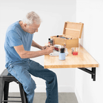 MonsterRAX 60-Inch Wall Mounted Folding Workbench-MR-WB-FWT6020-HWB-Garage Giant 