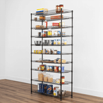 MonsterRAX 10-Tier Pantry Organizer Rack-MR-WS-143668-B10-P-Garage Giant 