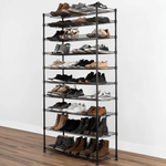 MonsterRAX 10-Tier Shoe Rack-MR-WS-143668-B10-Garage Giant 