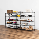 MonsterRAX 10-Tier Shoe Rack-MR-WS-143668-B10-Garage Giant 
