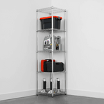 MonsterRAX 18" x 18" x 72" 5-Tier Wire Rack (Zinc)-MR-WS-181872-Z5-Garage Giant 