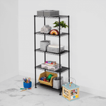 MonsterRAX 14" x 24" x 60" 5-Tier Wire Rack-MR-WS-241460-B5L-Garage Giant 