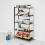 MonsterRAX 14" x 30" x 60" 5-Tier Wire Rack-MR-WS-301460-B5L-Garage Giant 