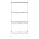 MonsterRAX 18" x 36" x 72" 4-Tier Wire Rack (Zinc)-MR-WS-361872-Z4L-Garage Giant 