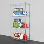 MonsterRAX 18" x 36" x 72" 4-Tier Wire Rack (Zinc)-MR-WS-361872-Z4L-Garage Giant 