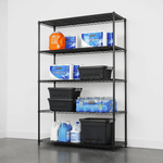 MonsterRAX 18" x 48" x 72" 5-Tier Wire Rack-MR-WS-481872-B5L-Garage Giant 