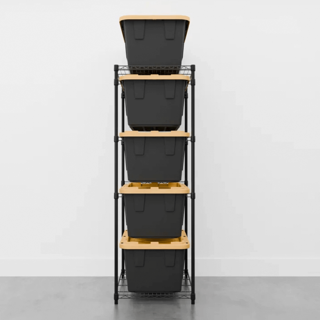 MonsterRAX Storage Bin Rack (Black) | Garage Giant - Garage Giant