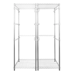 MonsterRAX Two Storage Bin Racks (Zinc)-MR-WS-BR27-Z5-2PK-Garage Giant 