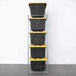 MonsterRAX Storage Bin Rack (Zinc)-MR-WS-BR27-Z5-Garage Giant 